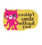 A nice pink cat. Stay cool and move on.（個別スタンプ：24）
