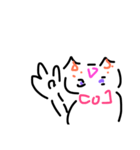 適当逆さまねこ（個別スタンプ：1）
