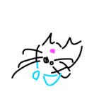 適当逆さまねこ（個別スタンプ：3）