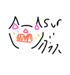 適当逆さまねこ（個別スタンプ：7）