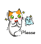 Ghost Little Cat (English)（個別スタンプ：12）