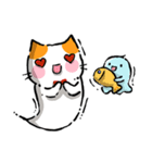 Ghost Little Cat (English)（個別スタンプ：24）
