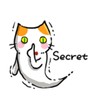 Ghost Little Cat (English)（個別スタンプ：36）