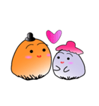 Mantou ＆ Mochi (fall in love)（個別スタンプ：2）