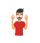 Eric : Mustache Boy（個別スタンプ：16）