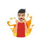 Eric : Mustache Boy（個別スタンプ：23）