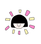 愉快な動物たちとオン眉女子。（個別スタンプ：17）