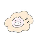 愉快な動物たちとオン眉女子。（個別スタンプ：33）