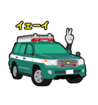 緊急車両スタンプ2 消防車パトカー救急車（個別スタンプ：24）