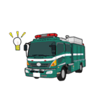緊急車両スタンプ2 消防車パトカー救急車（個別スタンプ：31）