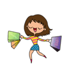 Dowey busy girl and boyfriends（個別スタンプ：21）