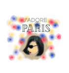 パリの女の子 アート（個別スタンプ：2）