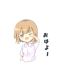 半目少女（個別スタンプ：14）