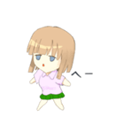 半目少女（個別スタンプ：19）