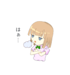 半目少女（個別スタンプ：22）