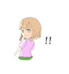 半目少女（個別スタンプ：26）