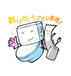 トイレくんとトイレットペーパーくん（個別スタンプ：7）