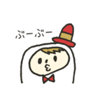 かわいいポンチョ（個別スタンプ：14）