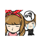 Cat husband and wifeXdaughterXson（個別スタンプ：20）