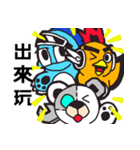 machine bear＆partner（個別スタンプ：17）