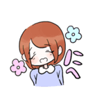 女の子たちの素直な気持ち（個別スタンプ：1）