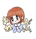 女の子たちの素直な気持ち（個別スタンプ：4）