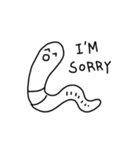 small but great earthworm [english]（個別スタンプ：20）
