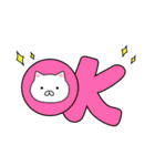 タイプにゃんと赤いバス（個別スタンプ：1）