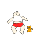 ほんわかむちむちさんと猫（個別スタンプ：35）