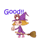 Witch Girl and Owl（個別スタンプ：1）