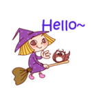 Witch Girl and Owl（個別スタンプ：2）