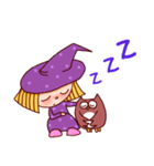 Witch Girl and Owl（個別スタンプ：3）