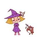Witch Girl and Owl（個別スタンプ：19）