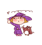 Witch Girl and Owl（個別スタンプ：23）