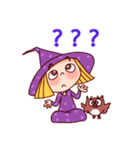 Witch Girl and Owl（個別スタンプ：24）