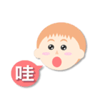 sticker of round face！（個別スタンプ：3）