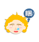 sticker of round face！（個別スタンプ：4）