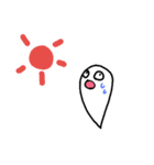 よくいるお化けと青いやつ（個別スタンプ：9）