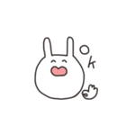 うさちゃん表情スタンプ（個別スタンプ：2）
