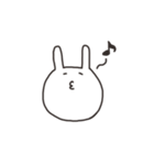 うさちゃん表情スタンプ（個別スタンプ：40）