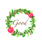 greeting wreath（個別スタンプ：2）