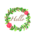 greeting wreath（個別スタンプ：6）