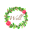 greeting wreath（個別スタンプ：8）