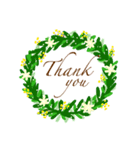 greeting wreath（個別スタンプ：9）