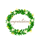 greeting wreath（個別スタンプ：10）