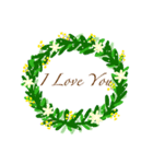 greeting wreath（個別スタンプ：11）