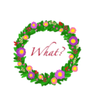 greeting wreath（個別スタンプ：33）
