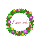 greeting wreath（個別スタンプ：38）
