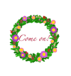 greeting wreath（個別スタンプ：39）