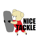 アメフトくま（個別スタンプ：35）